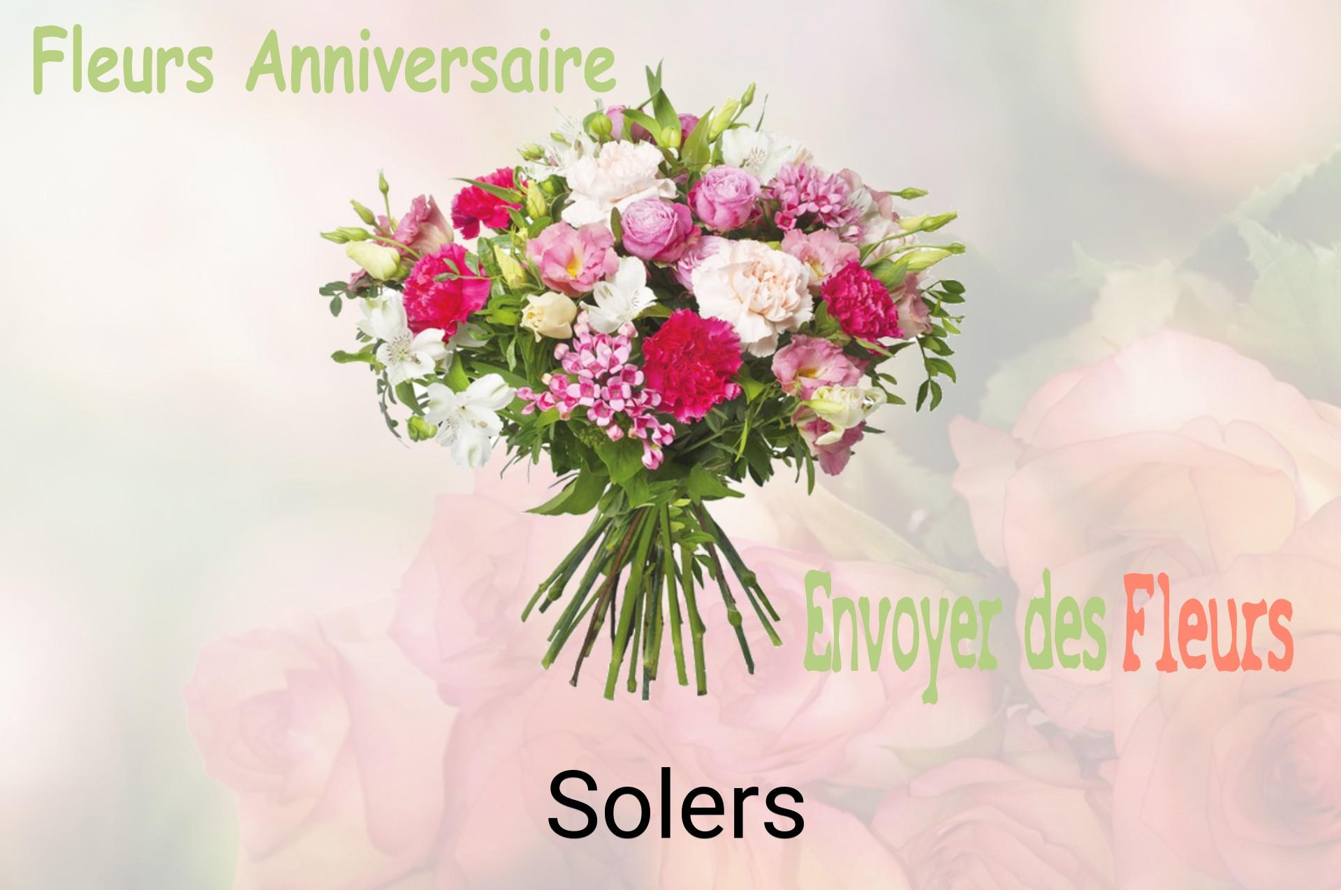 Bouquet de fleurs d’anniversaire livré à Solers