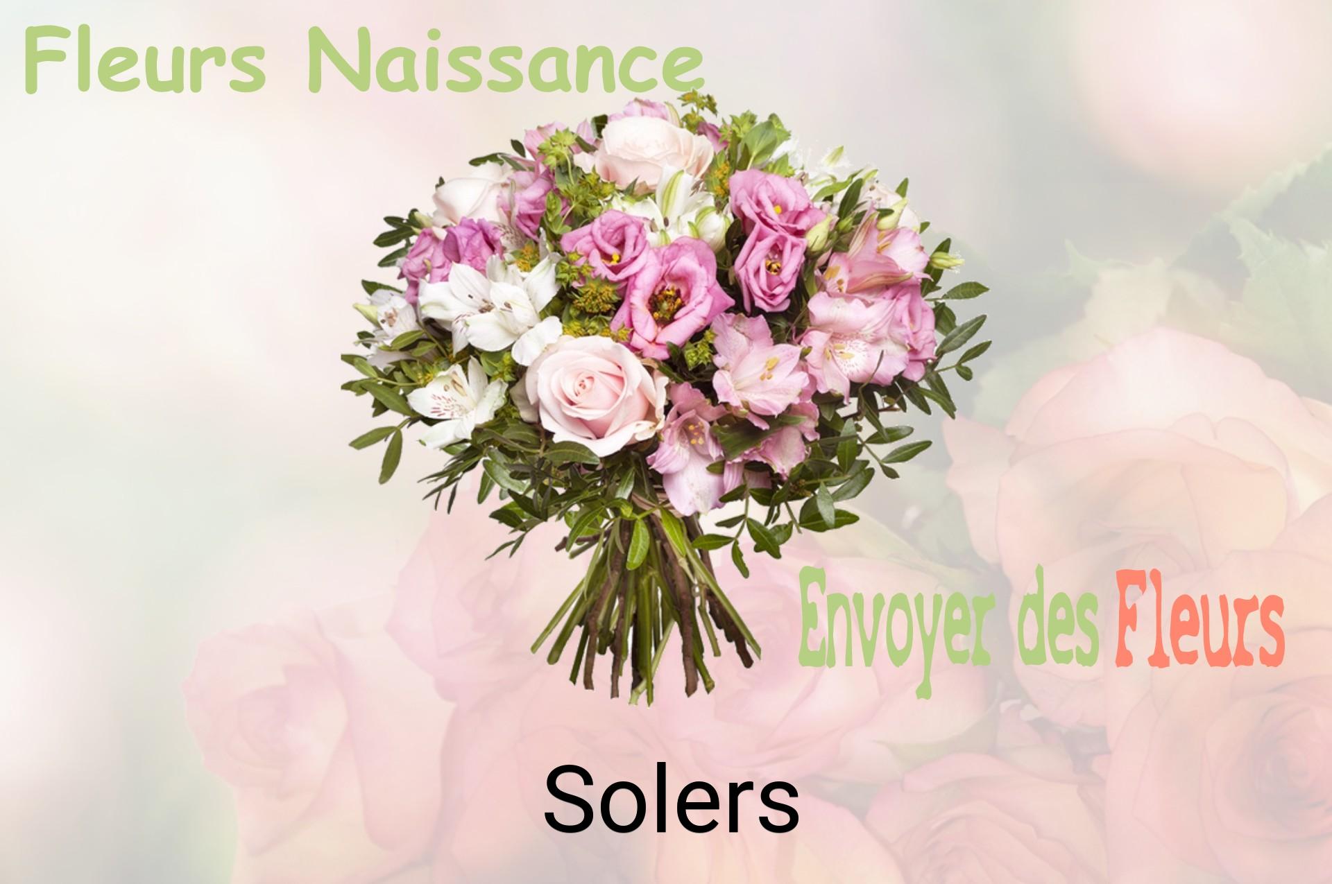 Bouquet de fleurs de naissance livré à Solers